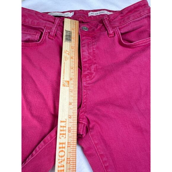 Anthropologie Pilcro Letterpress Jeans Womens Sz 30 Dark Pink Skinny Fuschia - Picture 6 of 9